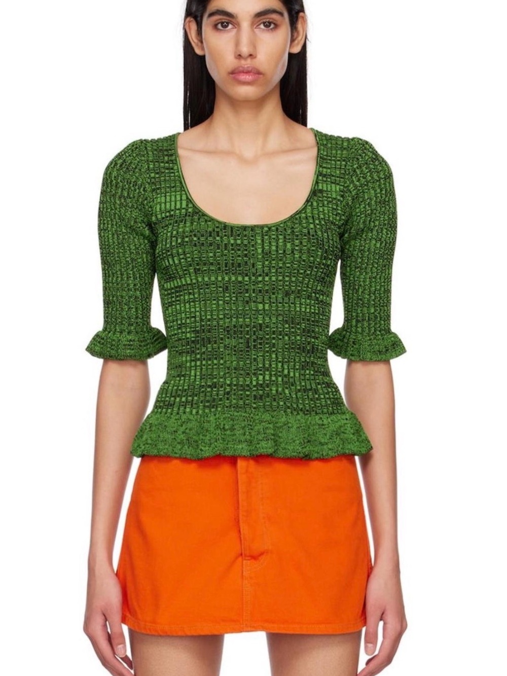 Ganni Flounce Blouse NWT